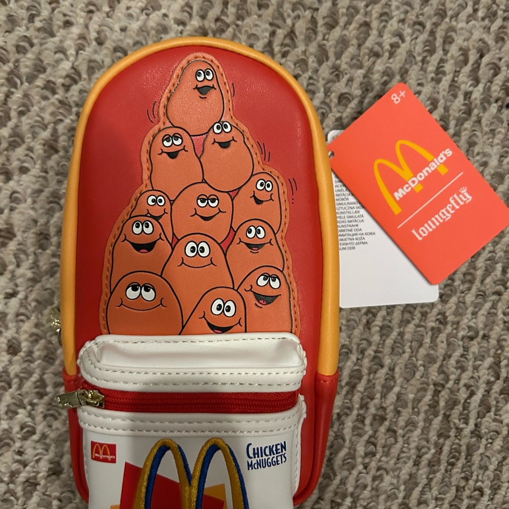 Loungefly McDonald's Red and Orange Backpack Pencil Case